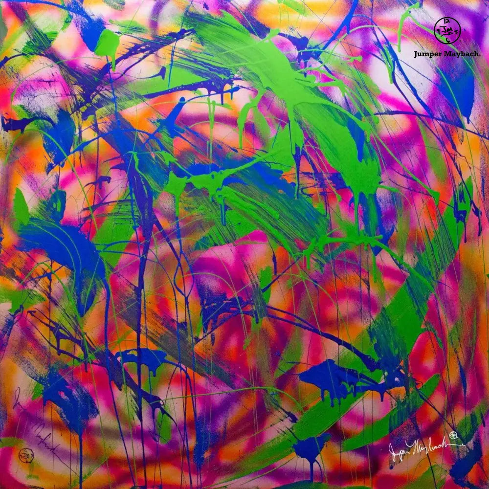 Chromatic #1 (Embellished-Hand Signed by the Artist) - Jumper Maybach giclee