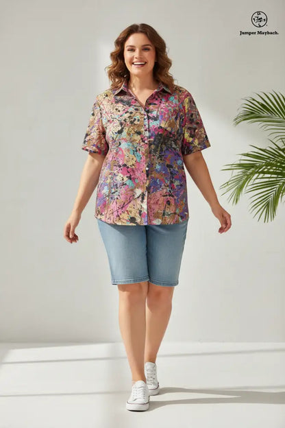 Close Constellation Plus Size Resort Shirt by Jumper Maybach® - Men’s Clothing