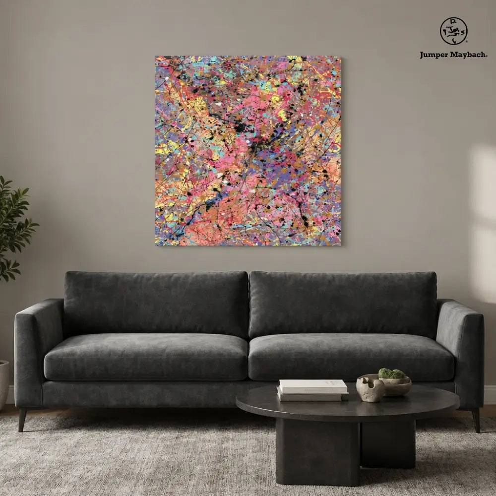 Close Constellations embellished canvas - living room