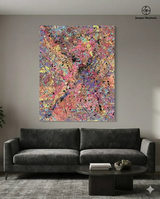 Close Constellations original artwork by Jumper Maybach featuring a detailed celestial vignette in vibrant colors.