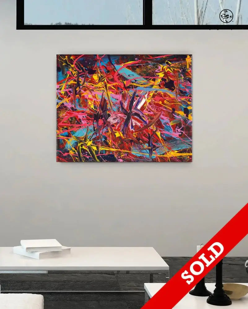 Clown Fireworks - Original Painting - SOLD - Jumper Maybach Artwork