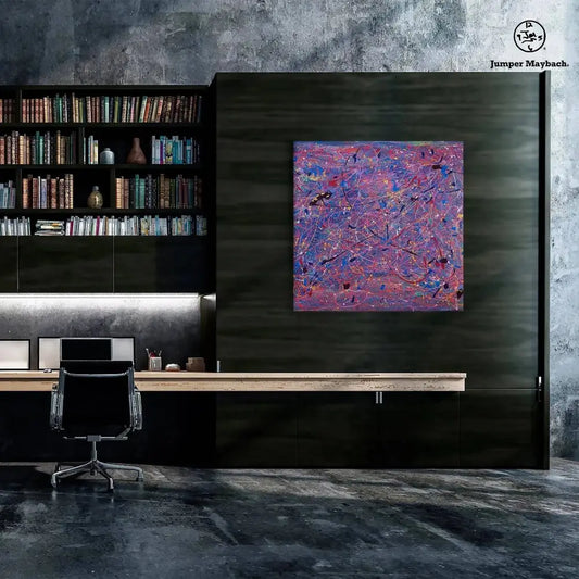Clown Purple Haze (Embellished-Hand Signed by the Artist) - Jumper Maybach giclee