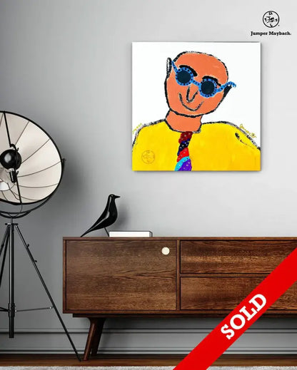 Cool Man Metro Man - Original Painting - SOLD - Jumper Maybach Artwork