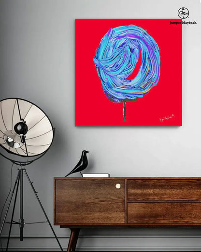 Cosmic Blueberry Cotton Candy (Print on Canvas) - Jumper Maybach Prints