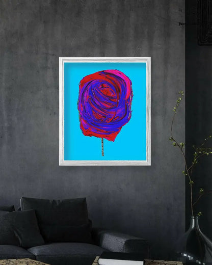 Cosmic Cherry Cotton Candy print on paper by Jumper Maybach, featuring vibrant, colorful cherry and cosmic-themed artwork.