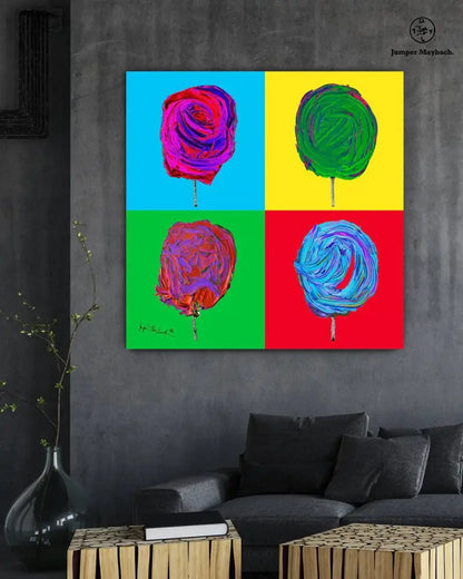 Cosmic Cotton Candy Quad (Print on Canvas) - Jumper Maybach Prints