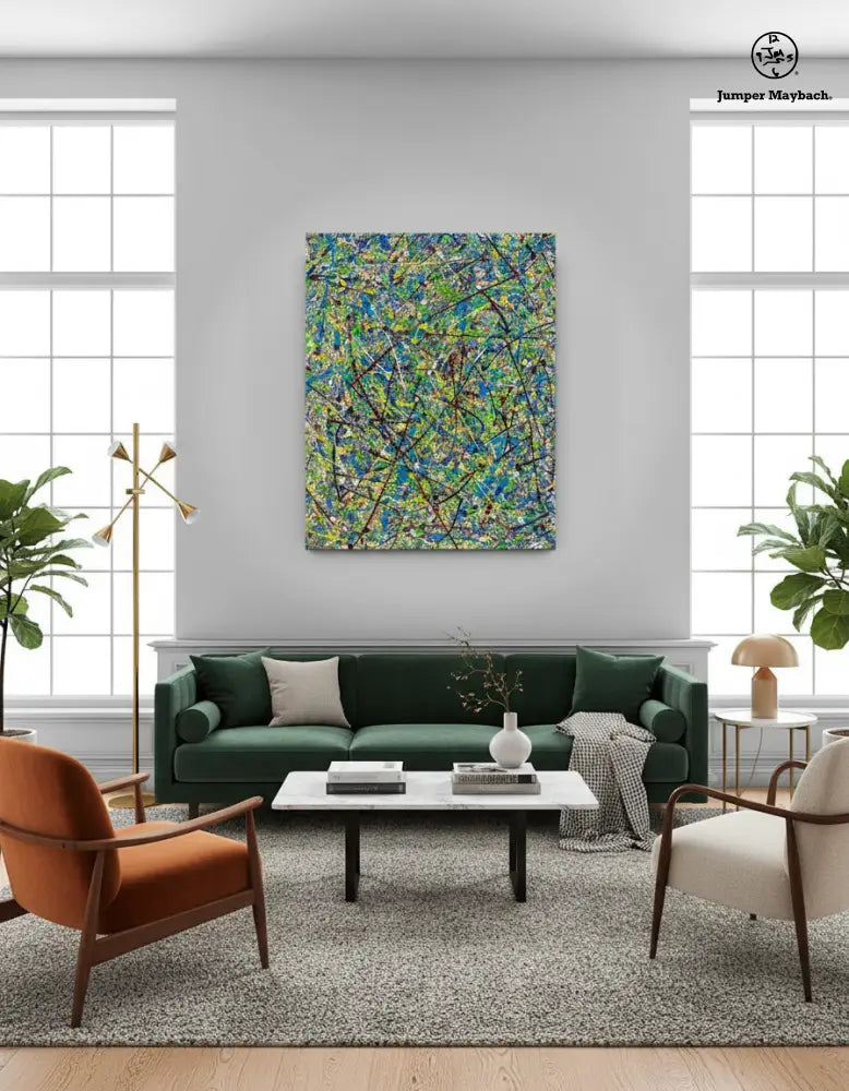 Vignette of Cosmic Glee original artwork by Jumper Maybach featuring vibrant cosmic and abstract artistic elements.