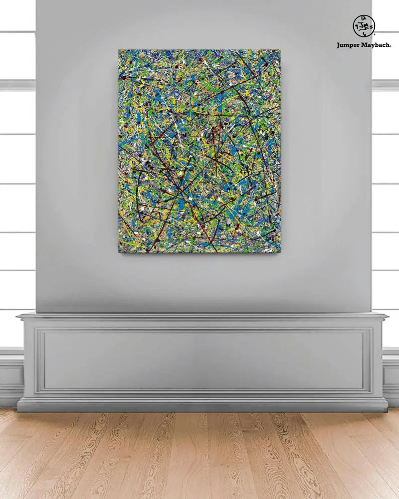 Cosmic Glee original artwork by Jumper Maybach featuring vibrant cosmic and abstract design with vivid colors.