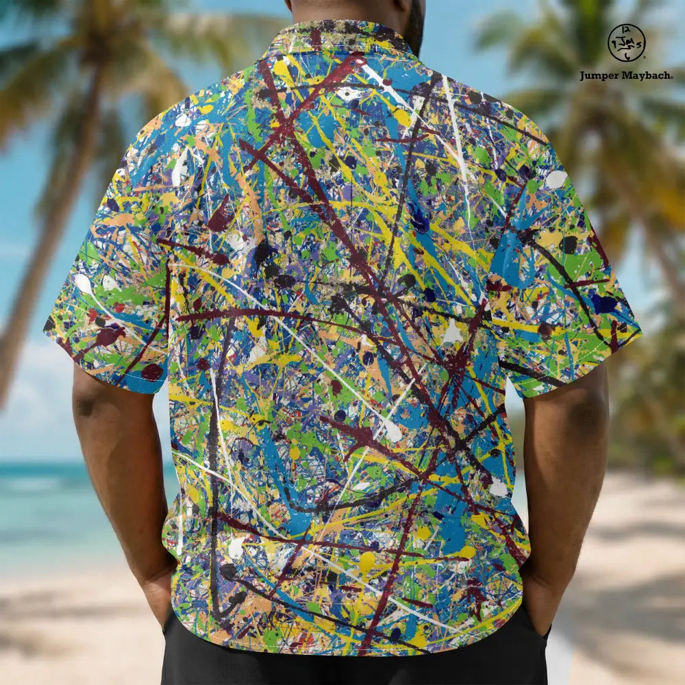 Cosmic Glee PLUS SIZE Resort UNISEX Shirt by Jumper Maybach® - Jumper Maybach Men's Clothing