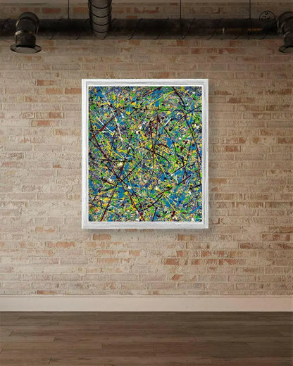Cosmic Glee print on paper by Jumper Maybach featuring vibrant, abstract cosmic-themed artwork on high-quality paper.