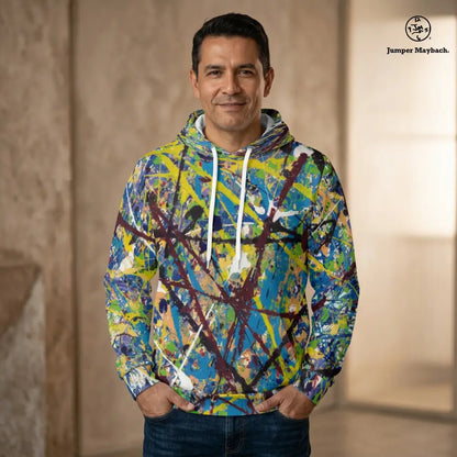 Cosmic Glee - Unisex Pullover Hoodie by Jumper Maybach® - All Over Prints