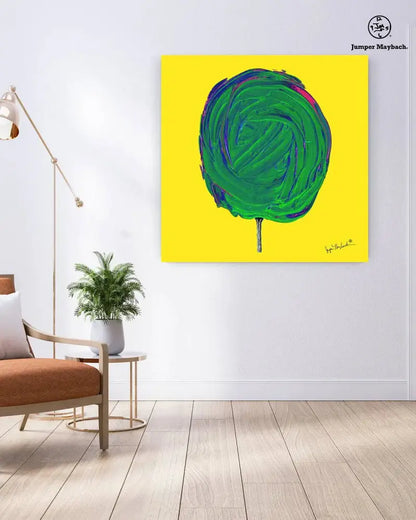 Cosmic Lime Fizz Cotton Candy (Print on Canvas) - Jumper Maybach Prints