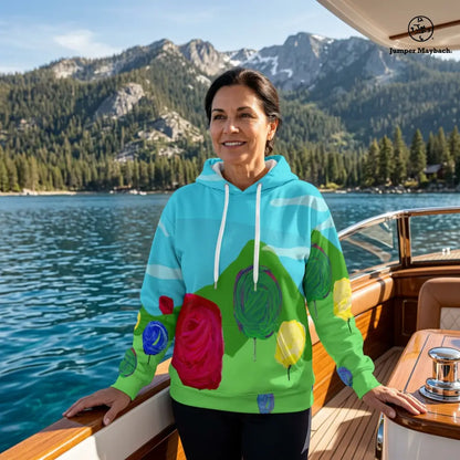 Cotton Candy Dream Forest - Unisex Pullover Hoodie by Jumper Maybach® - All Over Prints