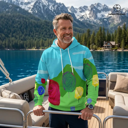 Cotton Candy Dream Forest - Unisex Pullover Hoodie by Jumper Maybach® - All Over Prints