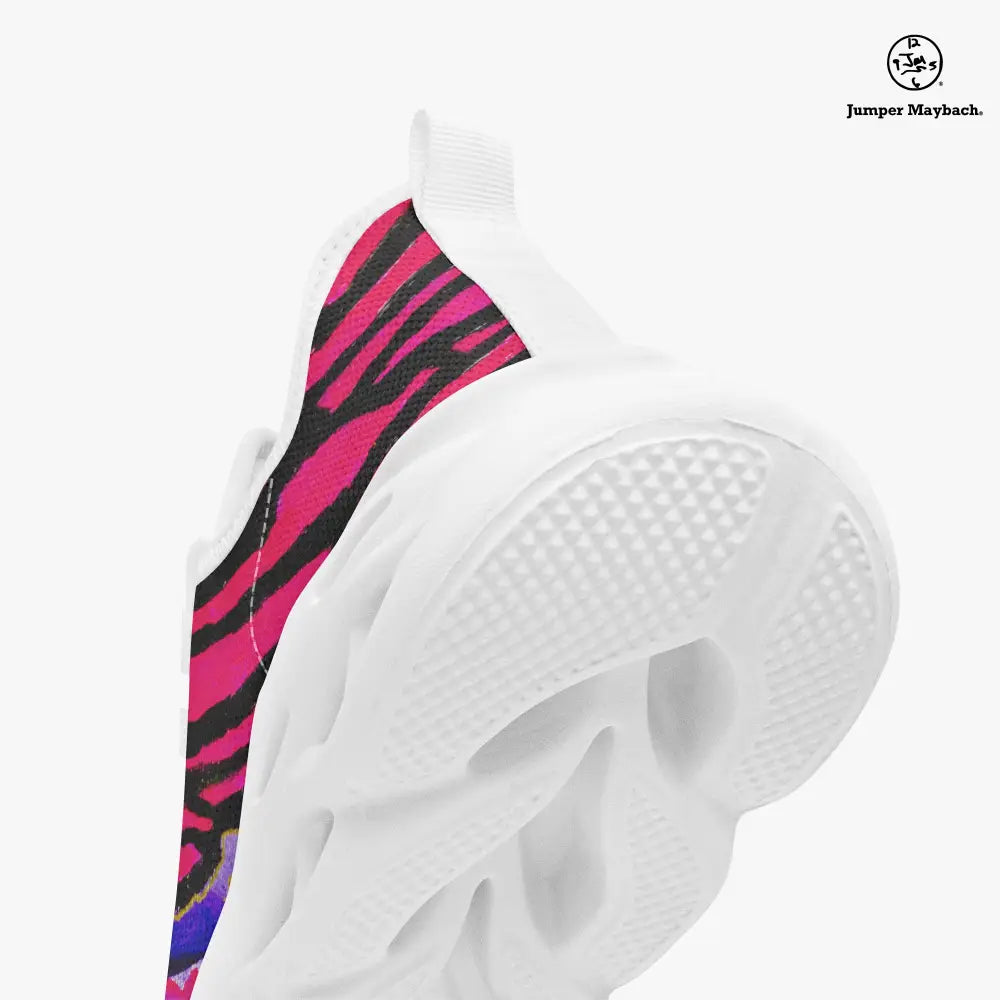 Cotton Candy Rose Flex sneaker by Jumper Maybach for men and women, featuring colorful cotton candy rose design and stylish sneaker details.
