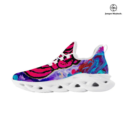 Cotton Candy Rose Flex sneaker by Jumper Maybach® featuring a colorful, stylish sneaker design for men and women.