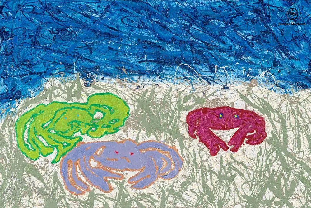 Crab Series #4 - Original Painting - Jumper Maybach Artwork