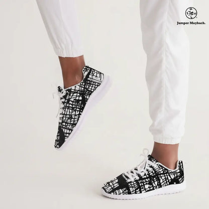 Dark Matrix athletic sneakers by Jumper Maybach® featuring a sleek black design and modern sporty style for men and women.