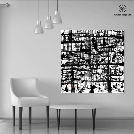 Dark Matrix (Embellished-Hand Signed by the Artist) - Jumper Maybach giclee
