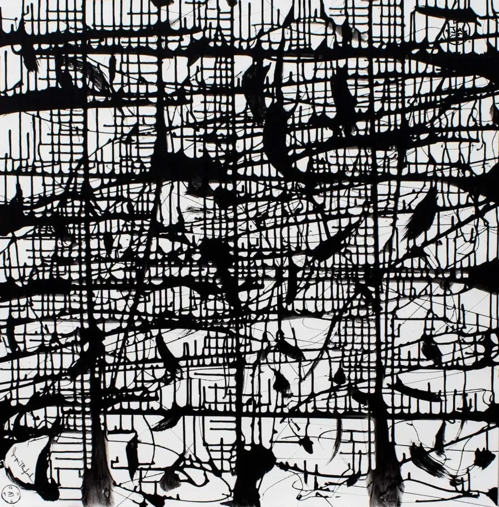 Dark Matrix (Embellished-Hand Signed by the Artist) - Jumper Maybach giclee