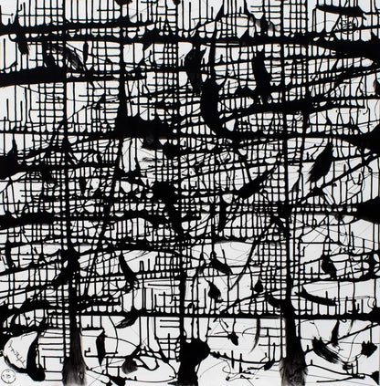 Dark Matrix (Embellished-Hand Signed by the Artist) - Jumper Maybach giclee