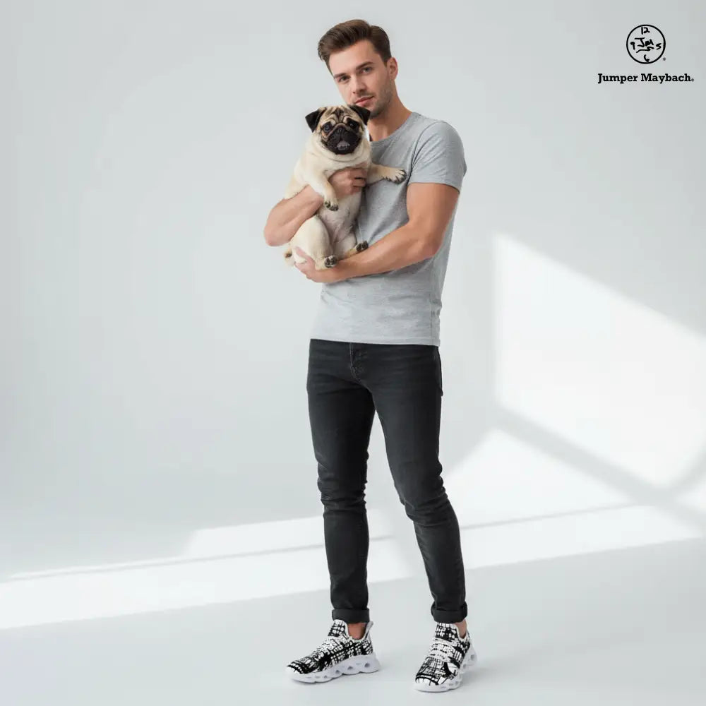 Dark Matrix Flex sneakers by Jumper Maybach® featuring a sleek dark design, casual athletic style, and comfortable fit for men and women.
