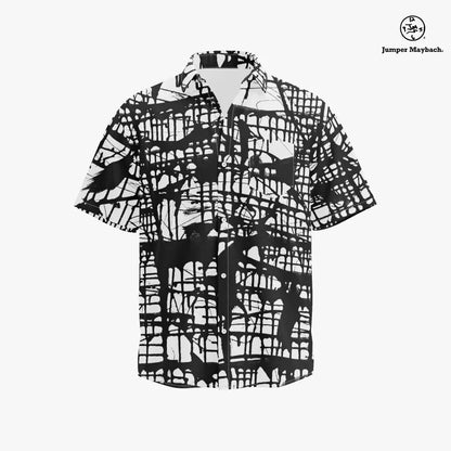 Dark Matrix PLUS SIZE Resort UNISEX Shirt by Jumper Maybach® - Jumper Maybach Men's Clothing