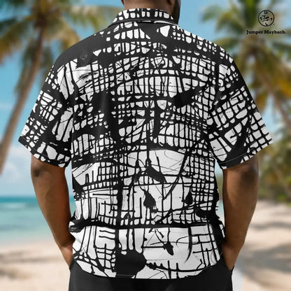 Dark Matrix PLUS SIZE Resort UNISEX Shirt by Jumper Maybach® - Jumper Maybach Men's Clothing