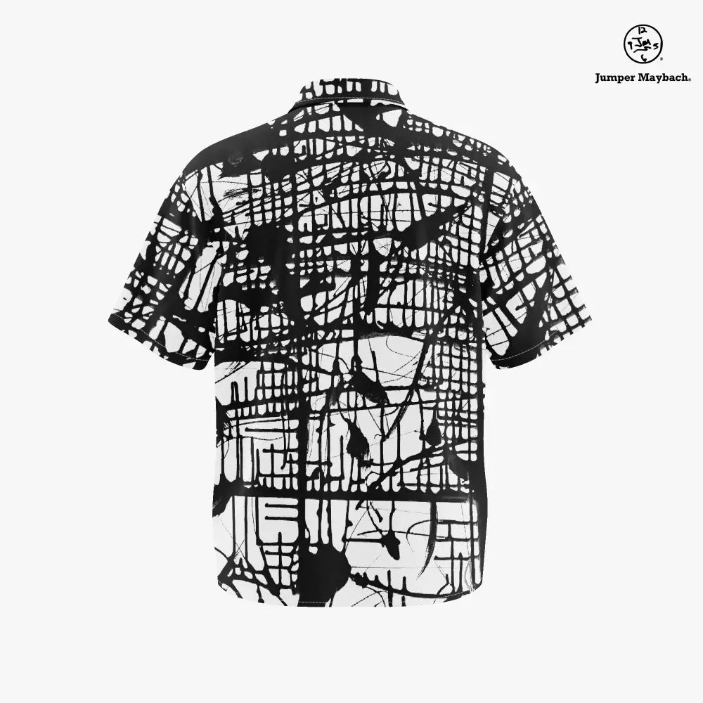 Dark Matrix PLUS SIZE Resort UNISEX Shirt by Jumper Maybach® - Jumper Maybach Men's Clothing