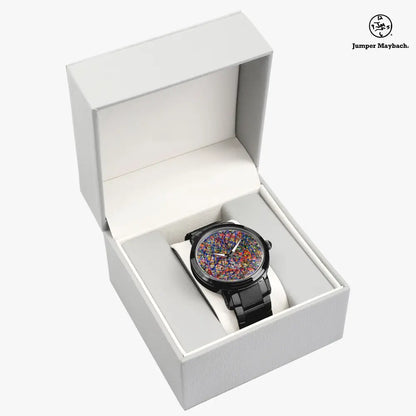 Deep Dimension Steel Strap Automatic Watch with indicators by Jumper Maybach® featuring a sleek steel strap and detailed dial.