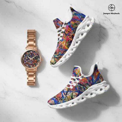 Deep Dimension Steel Strap Automatic Watch with indicators by Jumper Maybach®, featuring a sleek stainless steel band and detailed dial.