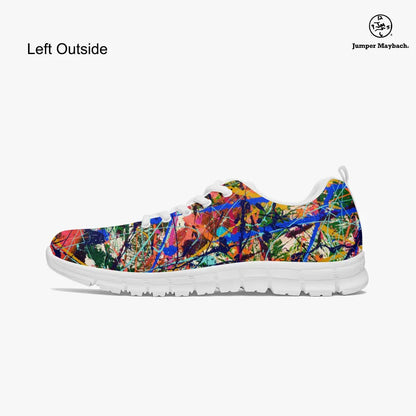Deep Dimensions athletic sneakers by Jumper Maybach for men and women, featuring a sleek sporty design and modern footwear style.