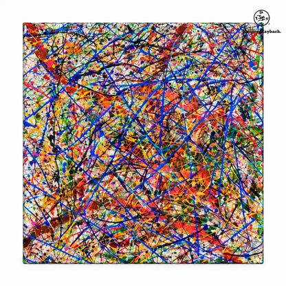Deep Dimensions embellished canvas studio view