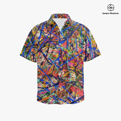 Deep Dimensions PLUS SIZE Resort UNISEX shirt by Jumper Maybach® featuring a relaxed fit and stylish design, suitable for men's and women's fashion