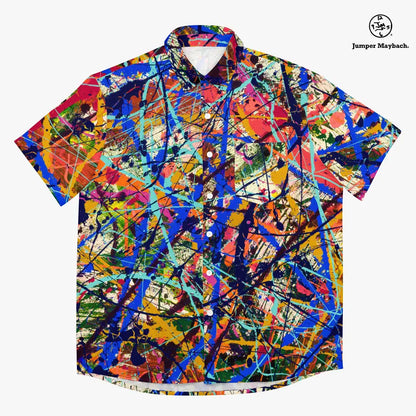 Deep Dimensions Resort unisex shirt by Jumper Maybach®, men's clothing featuring a stylish, casual design in a vibrant resort style.