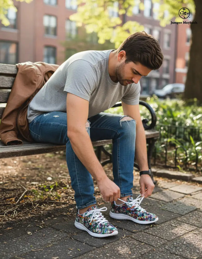 Endless Asteroid Playground Men's Athletic Shoe  by Jumper Maybach® - Jumper Maybach