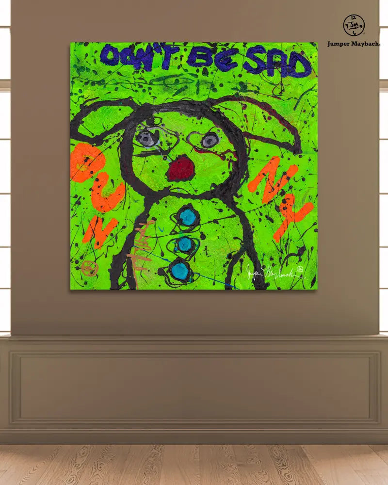 Don't Be Sad Bunny (Print on Canvas) - Jumper Maybach Prints