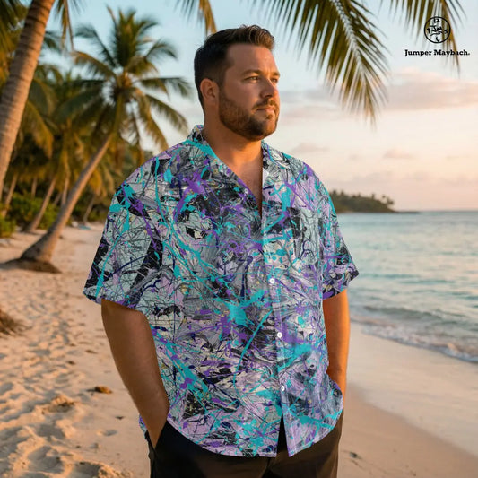 Dream Dimension PLUS SIZE Resort UNISEX Shirt by Jumper Maybach® - Jumper Maybach Men's Clothing