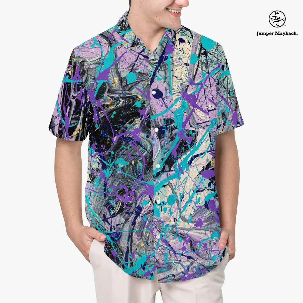 Dream Dimension Resort unisex shirt by Jumper Maybach, featuring stylish men's fashion with vibrant graphic design.
