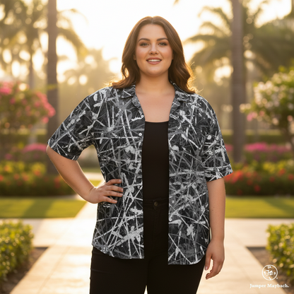 Nocturne Noir PLUS SIZE Resort UNISEX Shirt by Jumper Maybach®