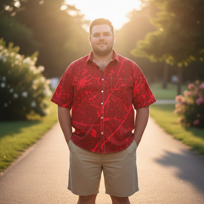 Life on Mars PLUS SIZE Resort UNISEX Shirt by Jumper Maybach®