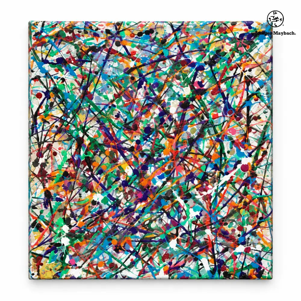 Endless Asteroid Playground (Embellished-Hand Signed by the Artist) - studio view