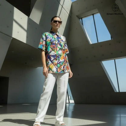 Endless Asteroid Playground Resort unisex shirt by Jumper Maybach, featuring space-themed graphic in men's casual clothing style.