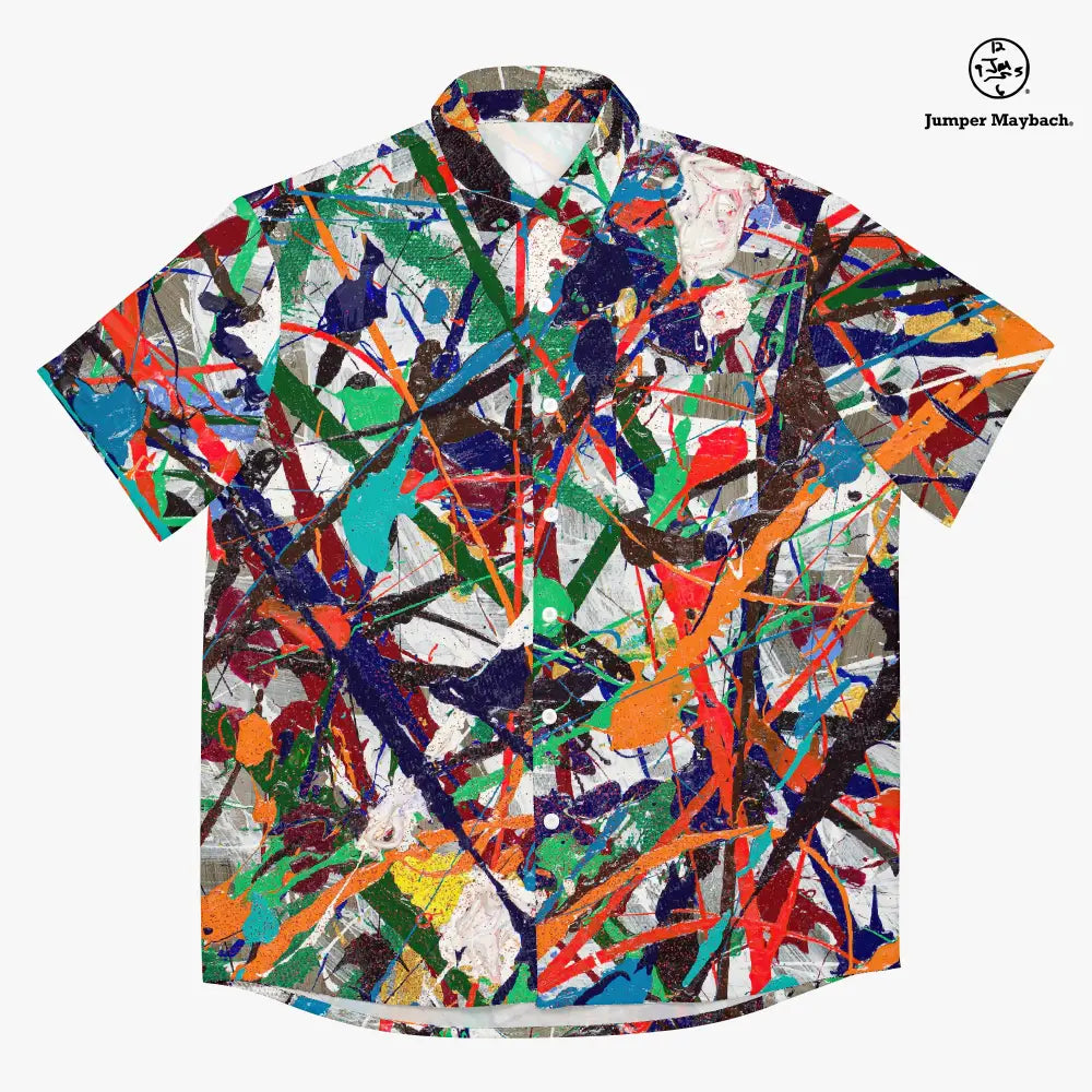 Unisex Endless Asteroid Playground Resort Jumper Maybach® shirt featuring colorful cosmic asteroid design on men's casual clothing