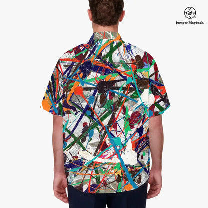 Unisex Endless Asteroid Playground Resort Jumper Maybach® men's shirt featuring vibrant asteroid print on soft fabric.