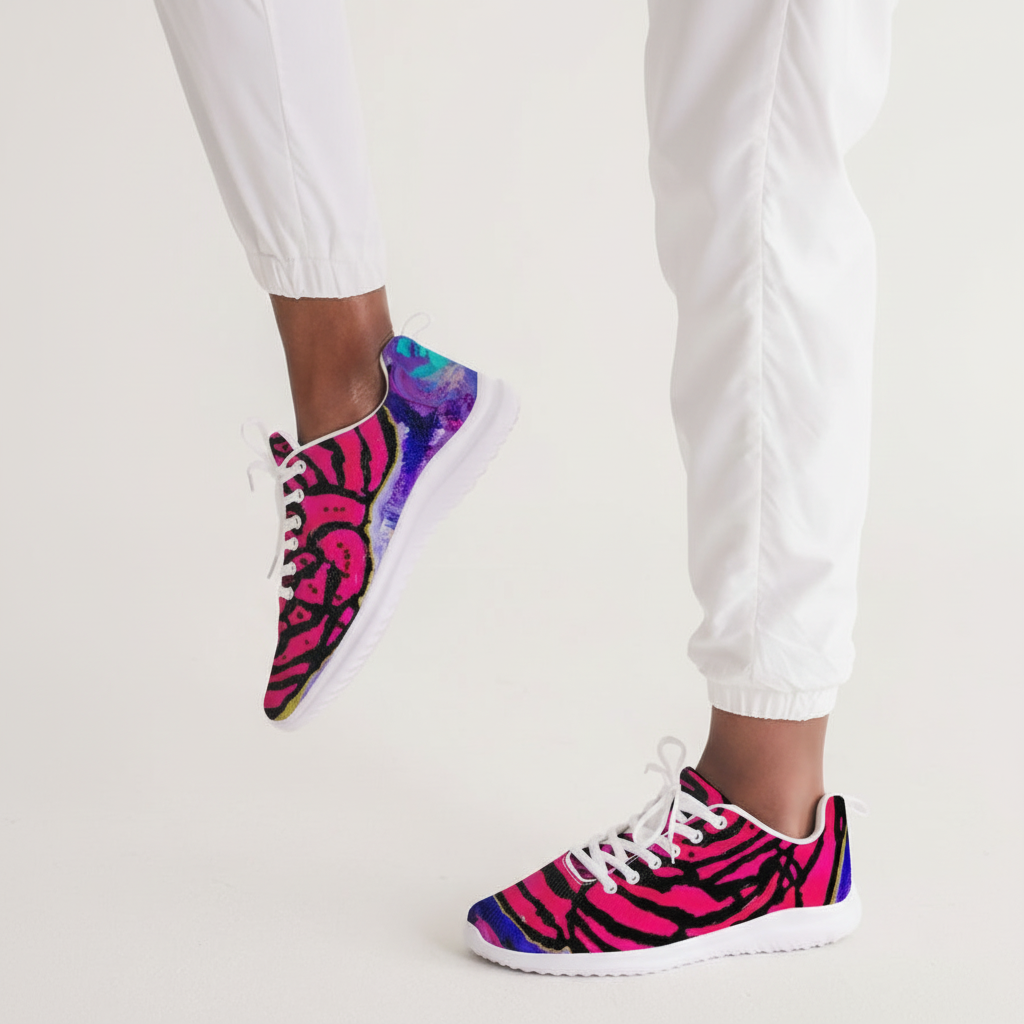 Cotton Candy Rose Women's Athletic Shoe  by Jumper Maybach® - Jumper Maybach