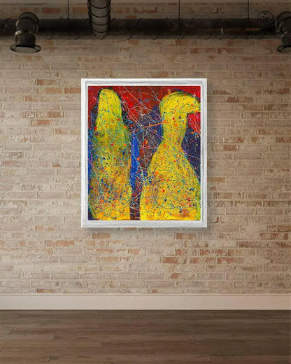 Print of "Ghosts of the Plague" by Jumper Maybach, featuring haunting ghostly figures on paper art print.