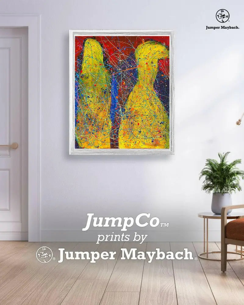 Print of "Ghosts of the Plague" by Jumper Maybach, featuring haunting ghostly figures on white paper background.