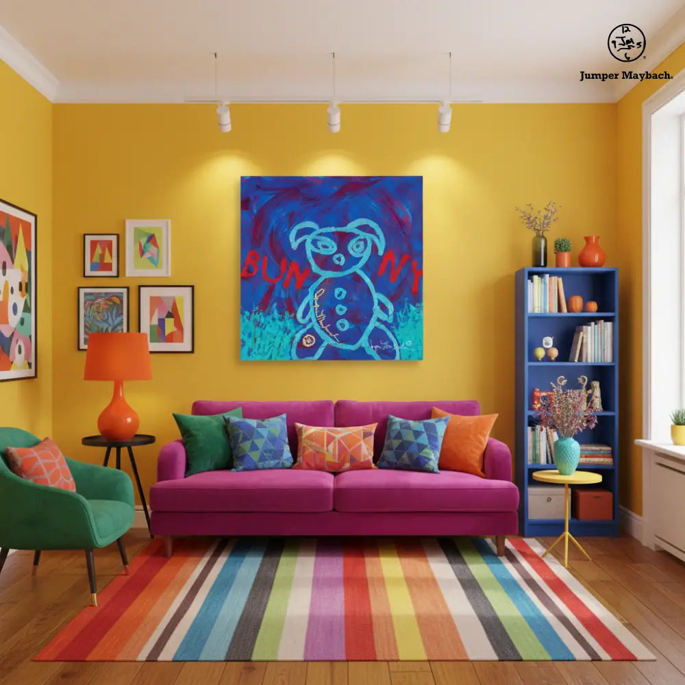 Go Go Bunny (Print on Canvas) - Jumper Maybach Prints