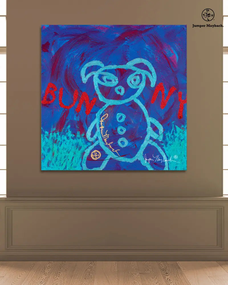 Go-Go Glow Bunny - Original Painting - Jumper Maybach Artwork